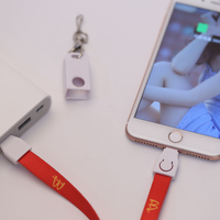 Câble de données Micro-USB Type-C à charge rapide 2.1A, avec cordon en nylon tressé de protection, compatible téléphone portable et ordinateur, design collier