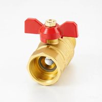 Válvula de bola de latón forjado de 1/2 pulgada, paso completo, 600 WOG, sin plomo, válvula de cierre NPT hembra para sistemas industriales de agua, petróleo y gas