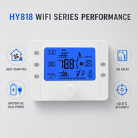 Thermostat deux étages wifi, ventilateur et contrôleur de climatisation