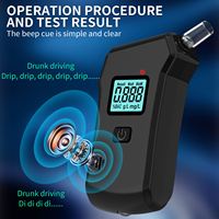 Alcootest numérique portable MR806 avec détection rapide en 3 secondes et écran LCD pour la sécurité à domicile
