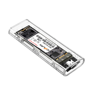 ICOOLAX Usb3.1 Tipe C 10Gbps m2 sata/pcie protokol ganda ngff Ssd casing Hard Drive eksternal B M kunci ngff M.2 Nvme Ssd tertutup