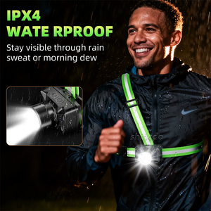 6 <strong>Light</strong> Modes Waterproof Ultra Bright <strong>Chest</strong> Lamp with Reflective Straps Adjustable Beam Running <strong>Chest</strong> <strong>Light</strong> for <strong>Runners</strong> Joggers - Product Image 4