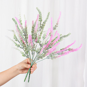Flower Delight - Ramo de Lavanda Artificial, Color Morado y Rosa, Realista, Decoración para el Hogar, Accesorios para Exteriores, Material de Goma Suave - Product Image 4