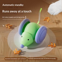 Jouet pour chat robot moderne et amusant, souris mobile réaliste, rechargeable par USB, évitement d'obstacles pour chats d'intérieur