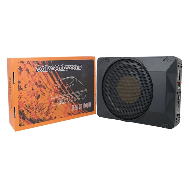 1200W Under Seat Auto Audio Subwoofer Big Power Amplifier Slim Car Subwoofer ZS1200
