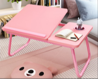 Dortoir Bureau d'étude Angle réglable Table d'ordinateur portable Table pliante Canapé de haute qualité Bureau d'ordinateur Cahier en bois Pliage d'écriture Travail
