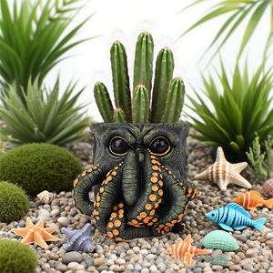 Maceta de Resina Estilo Cthulhu, Adorno de Mesa con Tentáculos de Pulpo, Decoración de Halloween - Product Image 6