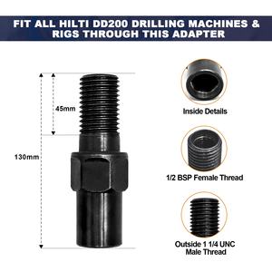 Elmas karot matkap ucu s bağlantı değişimi için adaptör matkap ucu dönüştürücü karot matkap ucu makine için karbon çelik HILTI adaptörü yapılmış - Product Image 3