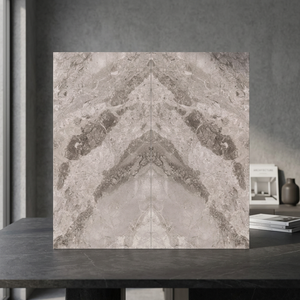 Losas de Cerámica Sinterizada Fox Marble, Formato Jumbo 1200x2400mm, Breccia Estrella Ice, para Baños de Lujo y Centros Comerciales - Product Image 1
