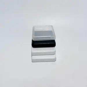 Custodia in plastica contenitore infrangibile da 11mm custodia in plastica sottile sottile pacchetto di plastica nero bianco chiaro