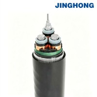 JINGHONG YJLV Mittelspannungs-3-adriges Aluminium-Stromkabel XLPE-Isolierung Eisenleiter PVC-Mantel für Industriestromversorgung