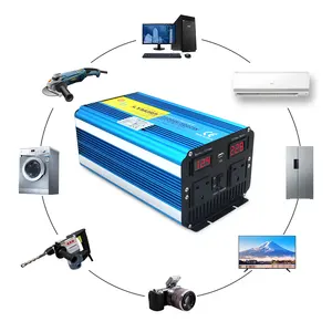 Lvyuan Inverter a onda sinusoidale pura 5KW 5000W alimentatore DC 12V Inverter 220V Car Power Inverter convertitore trasformatore di tensione