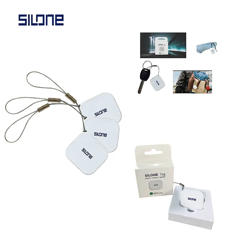 RSH Silone Air tag MFi certificata trova il mio Smart Air tag localizzatore chiave portafoglio Lugggae Tracking Mini Tracker per Apple