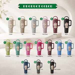 Gobelet isotherme en acier inoxydable personnalisé avec motif animal de dessin animé et poignée, idéal pour les voyages (vente en gros) - Product Image 5