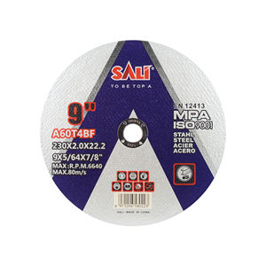 9 inch 230 mét hiệu suất cao mài mòn gia cố cắt đĩa Grit 30 bf-phenolic nhựa ngoại quan 3-năm bảo hành kim loại inox - Product Image 1