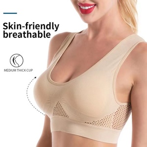 Sujetador de red transpirable para mujer, sin aros, push-up, minimizador, cobertura total, para uso diario, lencería y deportes ligeros - Product Image 2