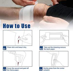 라이즈엔메드 라텍스 프리 방수 멸균 의료용 부직포 접착식 PU 투명 섬형 상처 드레싱 - Product Image 2