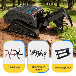 बहुक्रियाशील क्रॉलर रोटरी टिलर रिमोट कंट्रोल के साथ मल्टीफंक्शनल क्रॉलर रोटरी टिलर - Product Image 6