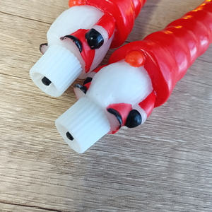 Christmas Santa Claus LED Real Wax <b>Funny</b> Shaped Taper <b>Candle</b> Flameless Flickering Eco Party Home Decor Remote Control Custom - Product Image 6