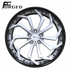Emblème de roue personnalisé 22 pouces 5x114.3 en alliage d'aluminium forgé, jantes de voiture forgées en 2 parties, jantes forgées 5x112 en alliage - Product Image 1