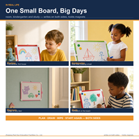 Tableau blanc A4 en gros, taille personnalisée, portable, magnétique, mini tableau blanc pour enfants