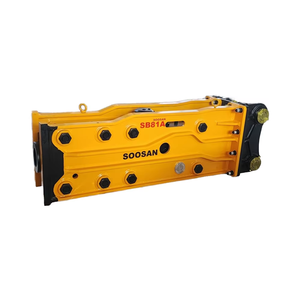 Brise-roche hydraulique SOOSAN SB81A, type ouvert, burin de 140 mm, marteau à roche avec accumulateur pour excavatrices lourdes, pour démolition - Product Image 1