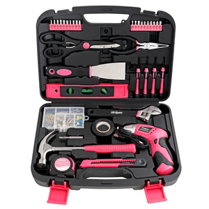 Hi-Spec Electric Screwdriver 3.6V Lithium Battery USB Charge DIY Repair ToolPink lady's toolbox - Product Image 1