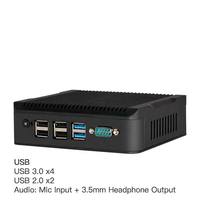 Ordenador Industrial de Automatización OEM ODM, Intel N5095, 16 GB de RAM DDR4, 256 GB de SSD, 4 Puertos COM, 4 Puertos USB 3.0, 2 Puertos RJ45, Sin Ventilador