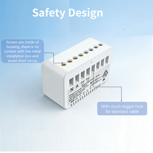 Interruptores de Luz Inteligentes AU, Interruptor de Pared WiFi de 6 Canales con Panel Táctil de Vidrio <span class=keywords><strong>Blanco</strong></span>, Compatible con 2 y <span class=keywords><strong>3</strong></span> Vías para Actualizar Interruptores Normales - Product Image 3