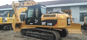 รถขุด CAT313D ขนาด 13 ตัน พร้อมบุ้งกี๋ขุดขนาด 0.65 ลูกบาศก์เมตร รถขุดตีนตะขาบ CAT313D มือสอง - Product Image 1