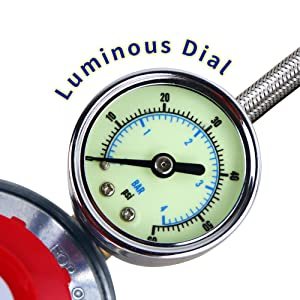 Chứng Nhận <span class=keywords><strong>LPG</strong></span> <span class=keywords><strong>Gas</strong></span> Điều Chỉnh Áp Suất Mịn Dọc Cài Đặt Áp Suất Thấp 2.8kpa 0-30psi PVC Hose Propane Adapter - Product Image 5