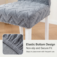 Housse de chaise de salle à manger extensible moderne et durable en polyester, amovible et lavable en machine, pour salle à manger, cuisine, hôtel