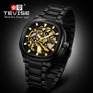 Montre mécanique automatique de luxe TEVISE 2025 pour homme, étanche, sportive, à cadran ajouré - Product Image 4