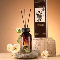 Diffuseur de parfum en verre professionnel OEM longue durée avec huiles essentielles fruitées sans flamme pour la décoration intérieure