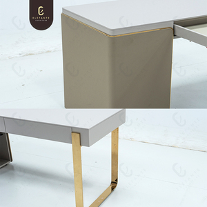 Mesa de oficina moderna y sencilla, escritorio pequeño, mesa de madera - Product Image 5