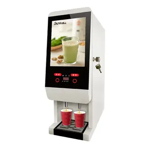 Máquina expendedora instantánea completamente automática de café con leche económica de escritorio