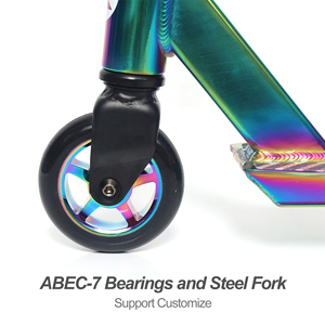<span class=keywords><strong>Trottinette</strong></span> <span class=keywords><strong>Freestyle</strong></span> Pro Stunt <span class=keywords><strong>personnalisable</strong></span> avec système HIC plaqué arc-en-ciel - Product Image 4