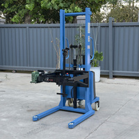 Lève-fût rotatif de précision avec fonction tare, capacité 350 kg, basculeur de fût hydraulique manuel avec balance