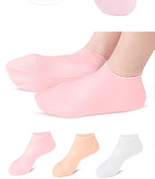 Chaussettes en silicone pour femmes Gel hydratant pour pied cheville Aloe pour chaussettes imperméables craquelées et antidérapantes sèches