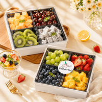 Vente directe usine – Boîte ronde en bois personnalisable avec logo pour fromage, gâteau, plateau de fromage, ou contenant alimentaire de Noël jetable