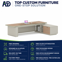 Bureau de travail moderne pour employés, poste de travail informatique, table de bureau avec pieds en métal pour bureau commercial
