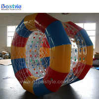 Boule à eau gonflable double couche, rouleau transparentes avec tubes pour l'entrée, de 3m de long