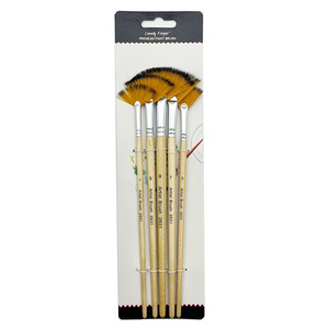 Ensemble de pinceaux d'artiste 5/15/25 pièces - Poils en nylon doux anti-chute, manche en bois, pour <span class=keywords><strong>peinture</strong></span> acrylique/aquarelle/à l'<span class=keywords><strong>huile</strong></span> - Product Image 6