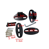 Adaptateur de support de rétroviseur latéral de moto SH-9014, aluminium CNC universel, base de rétroviseur, accessoires de moto