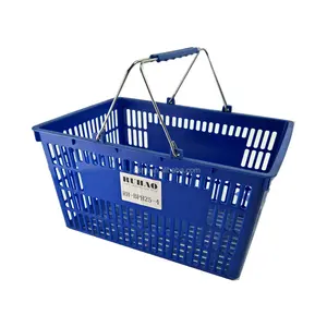 超市里流行的 25L 塑料购物篮