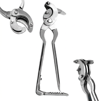 Émasculateur courbé Serra en acier inoxydable allemand pour insémination vétérinaire, pince de castration 31 cm, émasculateur Sand, ISO CE