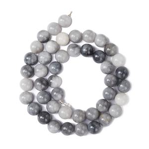 Perles d'agate œil-de-faucon rondes naturelles, perles en vrac, pierres énergétiques, perles d'espacement, perles pour bracelet et collier DIY - Product Image 2