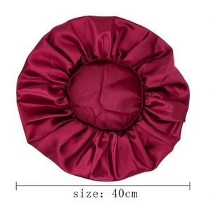 Gorro de Satén Personalizado para Mujer, 40 cm, con Logotipo de Seda y Banda Elástica - Product Image 4