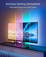 Accessoires d'affichage de jeu vidéo d'intérieur rétroéclairé de 15 pieds Barre de décoration RVB Télécommande intelligente Bandes lumineuses LED pour studio de télévision