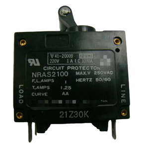 新しいサーキットプロテクター 2 極 1AMP 250VAC NRAS2100 - Product Image 1